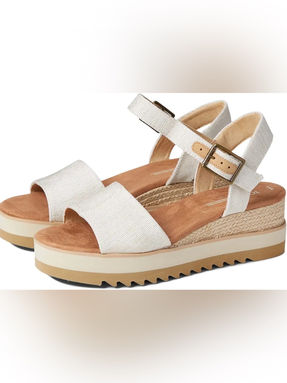 Toms Diana Natural Espadrille sandal Sz 7.5